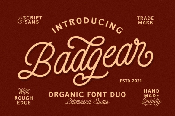 Badgear: A Vintage Duo Font for Modern Branding