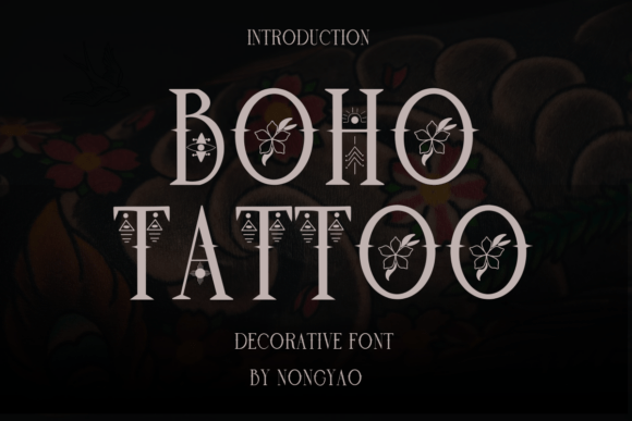 Boho Tattoo: Where Mystical Symbols Meet Serif Sophistication