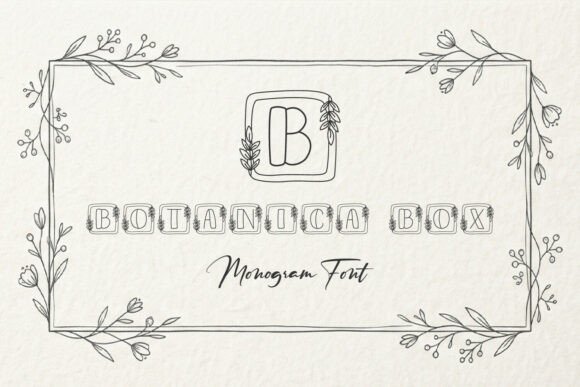 Botanica Box: A Modern Floral Monogram for Elegant Design