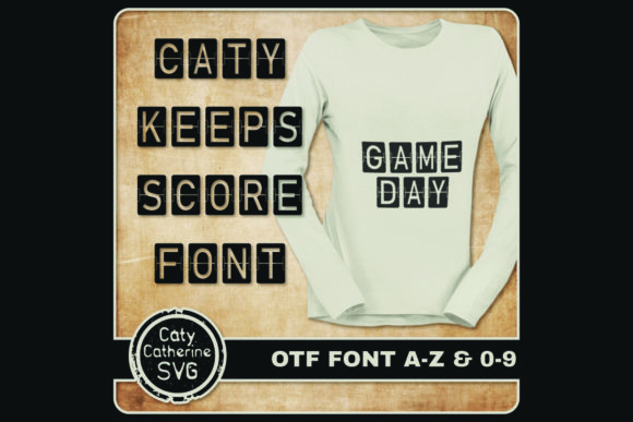 Caty Keeps Score: A Cool Decorative Font for Creative Projects