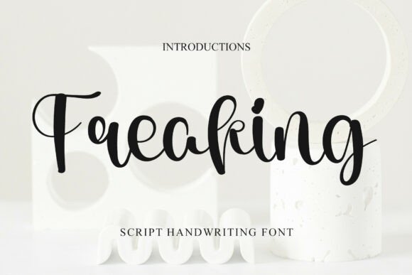 Freaking: A Script Font That Balances Elegance with Authority