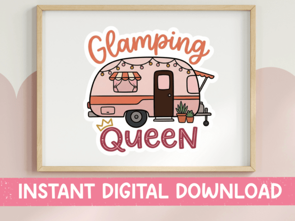 Glamping Queen Camper Trailer: A Creative Font for Dreamers