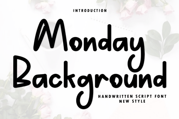 Monday Background: A Modern Script for Elegant Branding