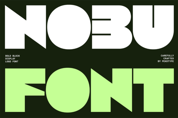 Nobu: The Modern Display Font for Bold Branding