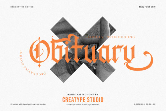 Obituary Font: Gothic Elegance for Bold Projects