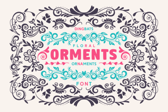 Orments: The Dingbats Font with Floral Charm