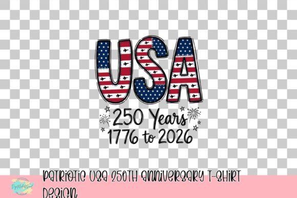 Patriotic USA 250th Anniversary T-Shirt Design: A Bold Graphic