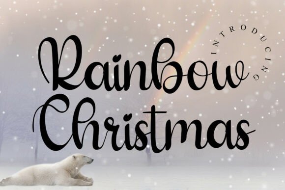Rainbow Christmas: A Whimsical Script Font for Festive Magic