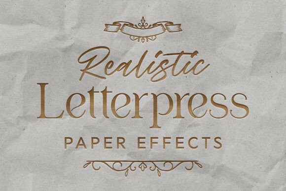 Realistic Letterpress Effect Mockup: Adding Tactile Depth to Digital Design