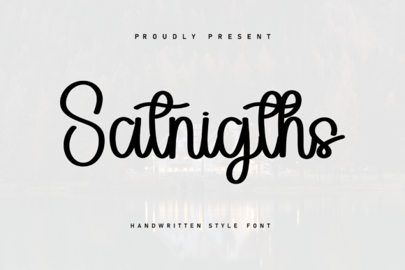 Satnigths: A Handwritten Font with a Cozy, Dancing Spirit