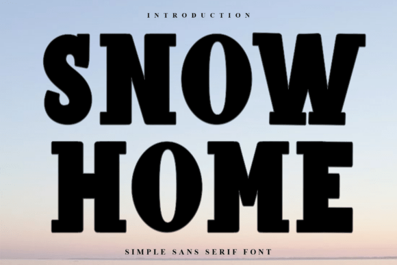 Snow Home: A Festive Typeface for Holiday Magic