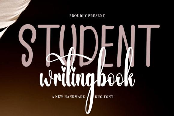 Student Writingbook: A Festive Typeface for Holiday Designs