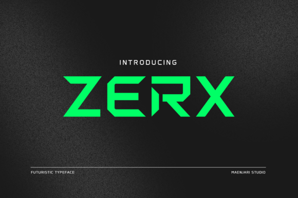 Zerx: A Typeface for the Digital Frontier